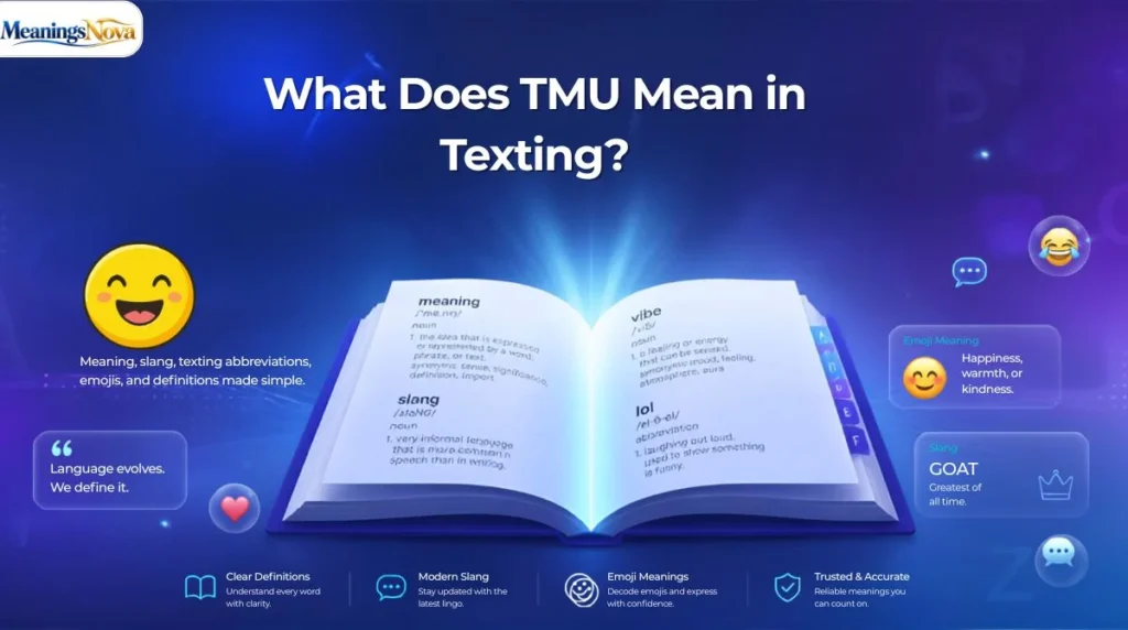 What Does TMU Mean in Texting?