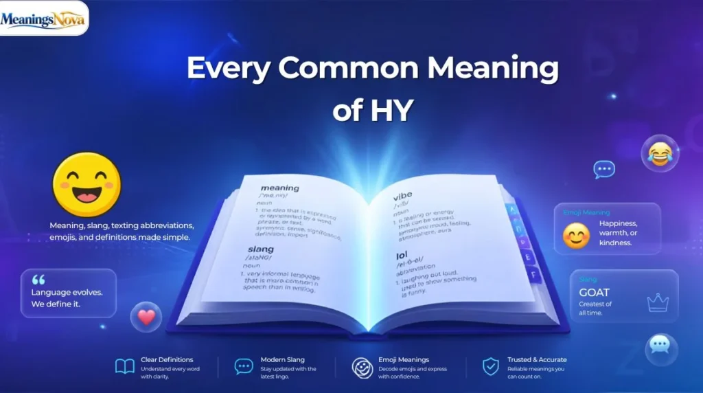 Every Common Meaning of HY
