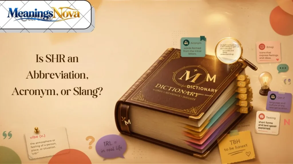 Is SHR an Abbreviation, Acronym, or Slang?