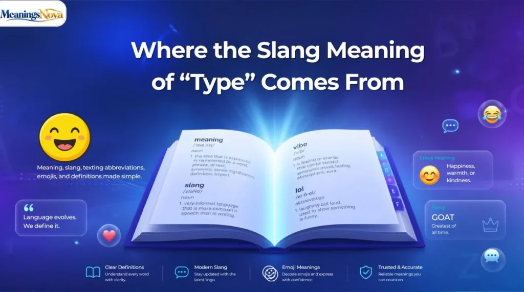 Where the Slang Meaning of “Type” Comes From