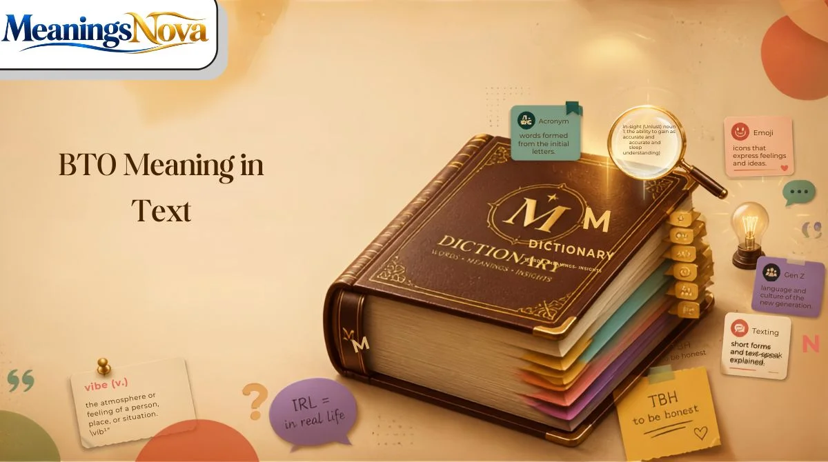 BTO Meaning in Text