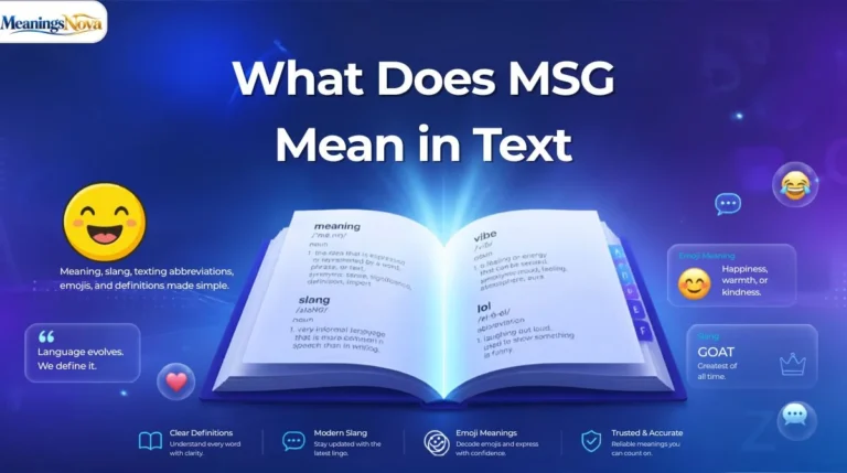 What Does MSG Mean in Text