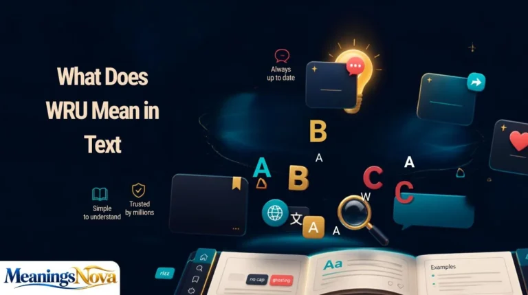 What Does WRU Mean in Text