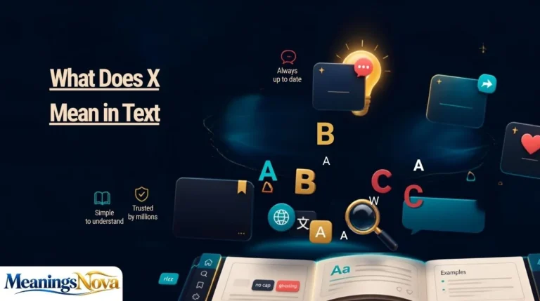 What Does X Mean in Text